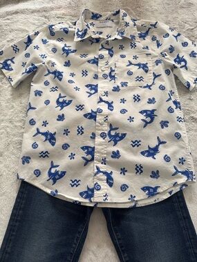 Old Navy Kids Dark Blue Slim Jeans 
SET